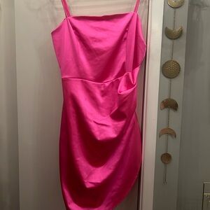 Honey and Rosie Hot Pink Mini Dress